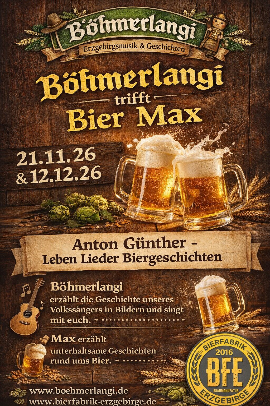 Böhmerlangi setkává s Bier Maxem – Písně Antona Günthera