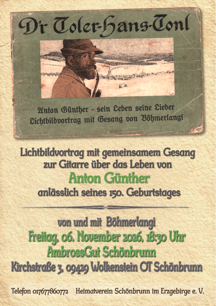 Anton Günther – jeho život – jeho písně