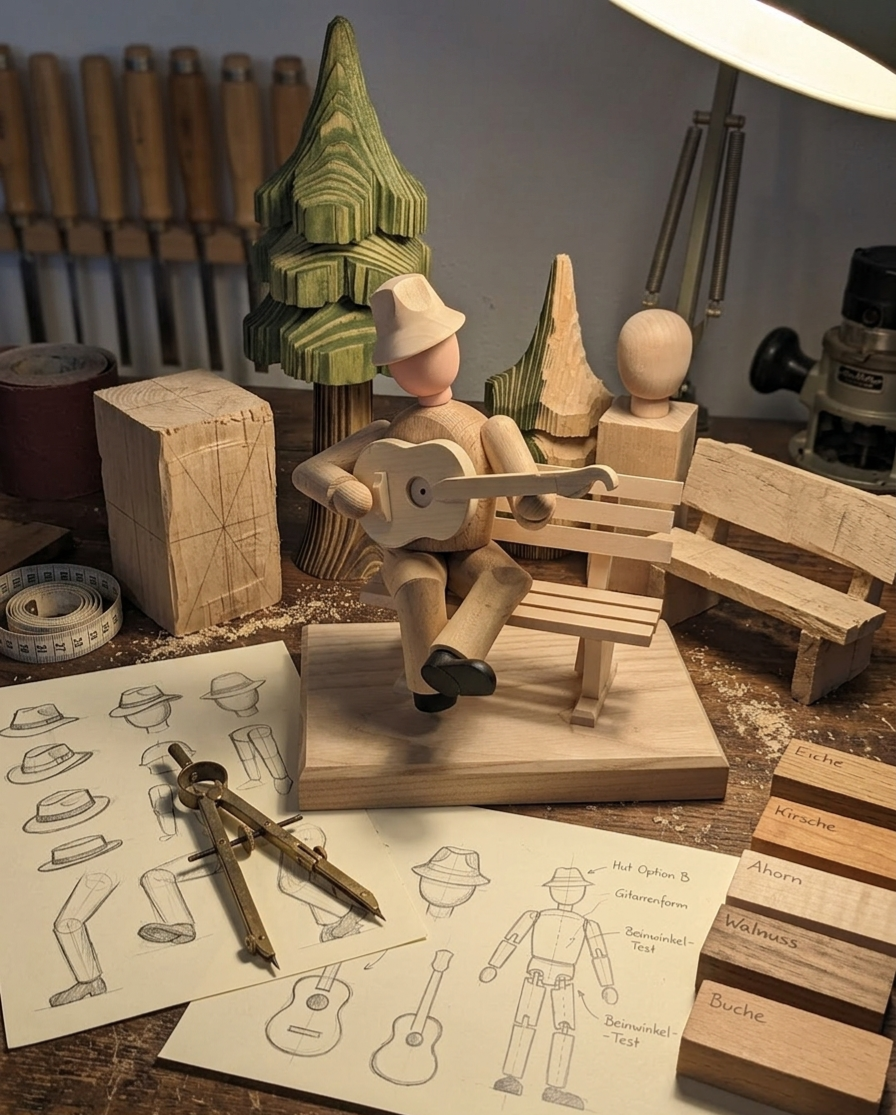 Anton-Günther-Räuchermännchen · Werkstatt-Entwurf