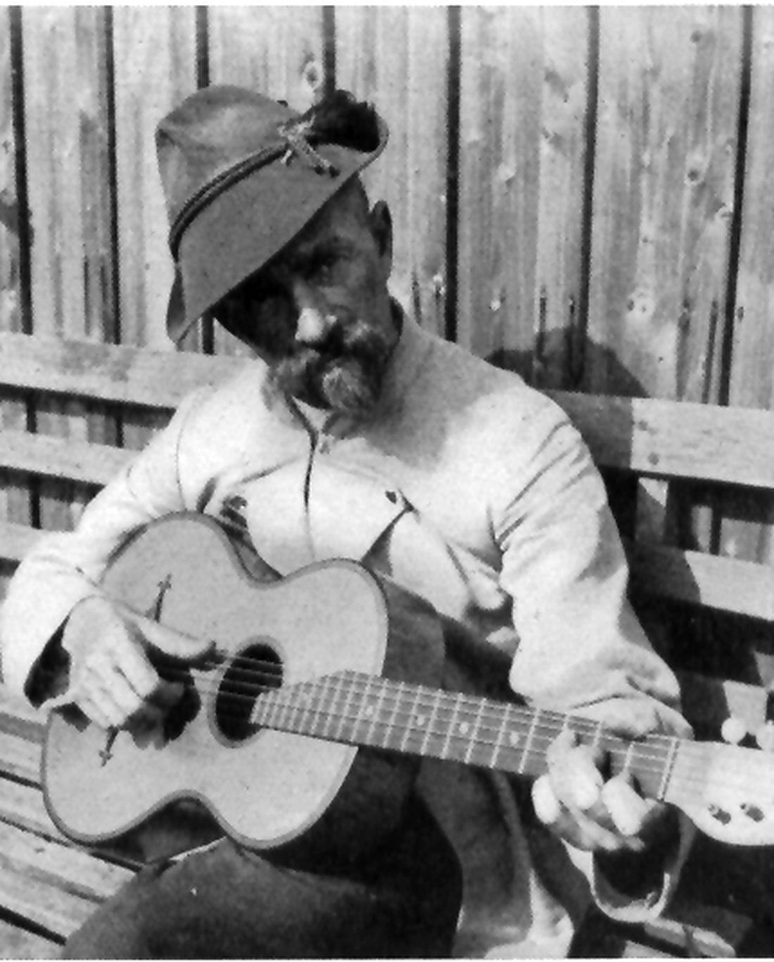 Anton Günther mit Gitarre, Originalfoto 1921